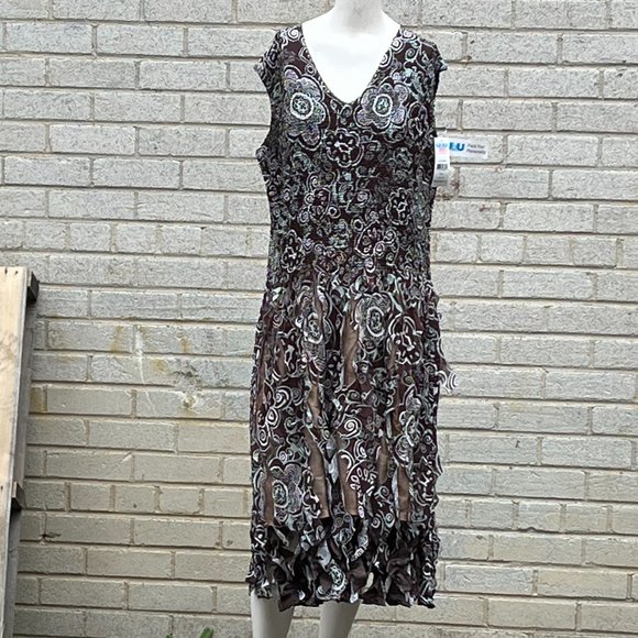 UBU reversable dress fantasia/fudge size XL NWT - Picture 1 of 7